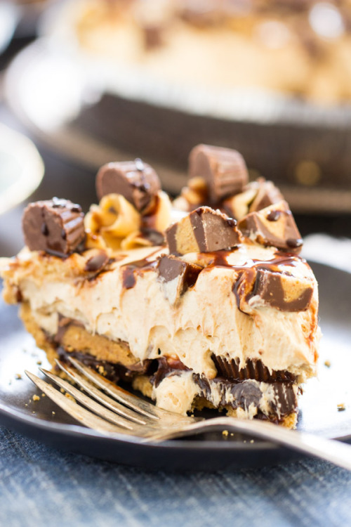 reese’s cup no bake peanut butter pie.