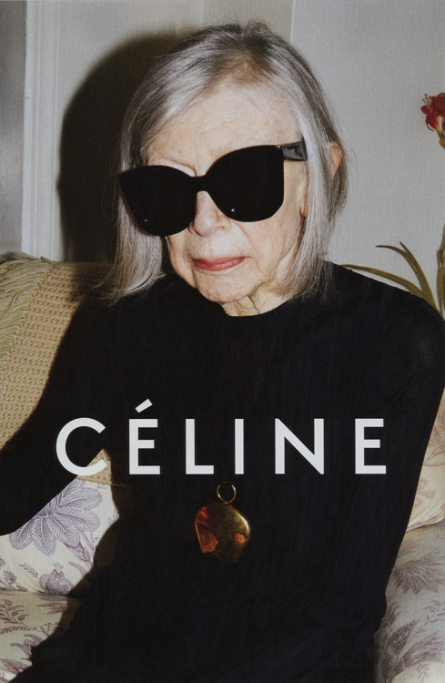 businessoffashion:  Author Joan Didion for Céline’s spring summer 2015 campaign, shot b
