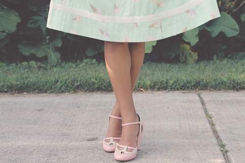 milkandtwee:SHOES: Bettie Page  DRESS: Bea &amp; Dot  BAG: Betsey JohnsonSorry for the