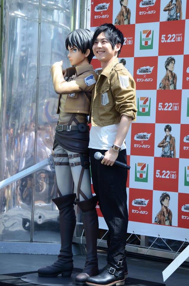 Kaji Yuuki (Eren) and Ishikawa Yui (Mikasa) made guest appearances at today’s SnK
