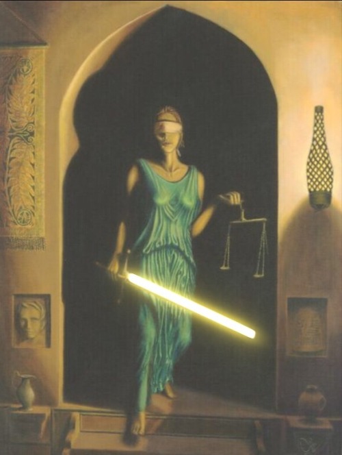 diary-of-a-stormtrooper:  I found an app to update your archaic weapons in some of your paintings. Now they are much more civilized. |-o-| 