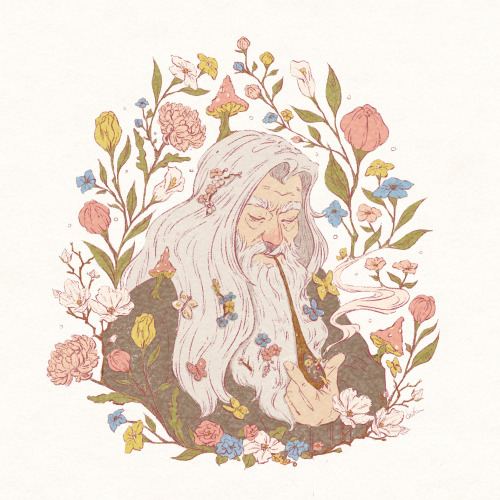 clockworkthought:Its Hobbit Day! So I decided to draw Gandalf because that makes sense.Susy B. Ander