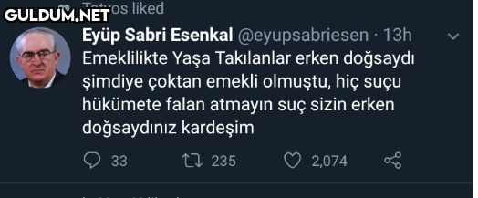 Tatyos liked Eyüp Sabri...