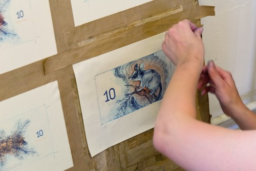 wordsnquotes:culturenlifestyle:Student Creates Beautiful Banknotes for a Fictional Currency Student 