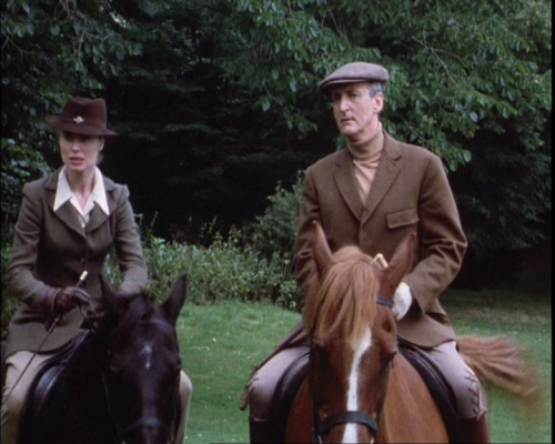 maisouipoirot:Hastings (Hugh Fraser) and Beth Goddard as Violet Wilson in Agatha Christie’s Poirot #