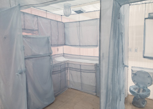 The Perfect Home II is an early example of what was to become Do Ho Suh’s lifelong engagement with t