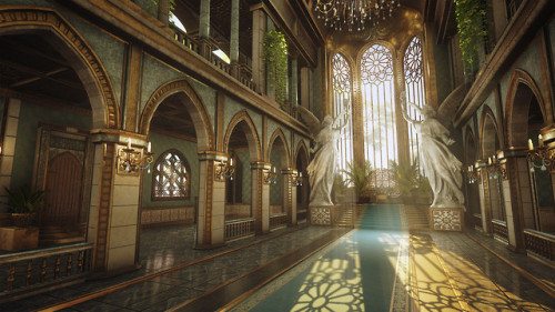 elvenforestworld: Throne room inspired by Final Fantasy’s universe    Jennie Goggin