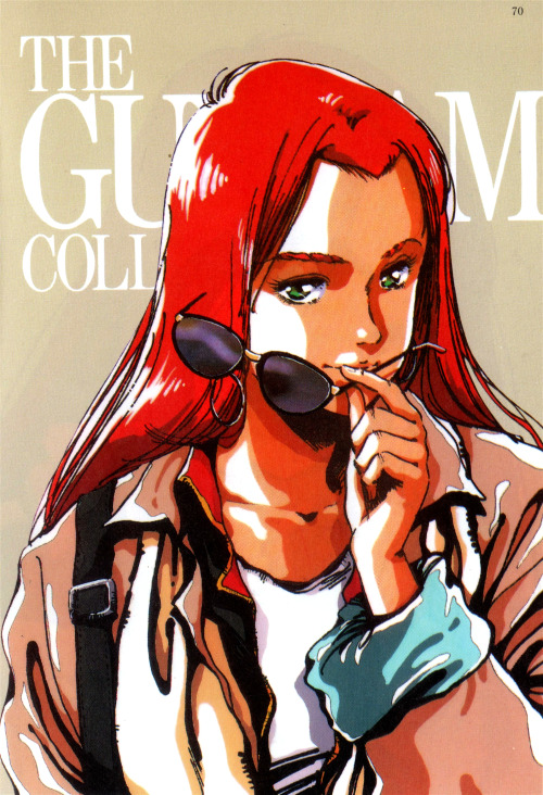 Animarchive:  Chris From Mobile Suit Gundam 0080: War In The Pocket By Haruhiko Mikimoto (’Cellu