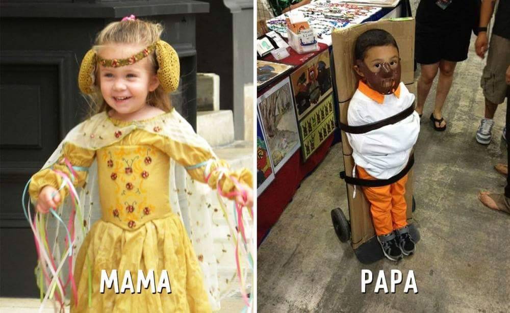 k-rlol:  Con mamá / con papá 