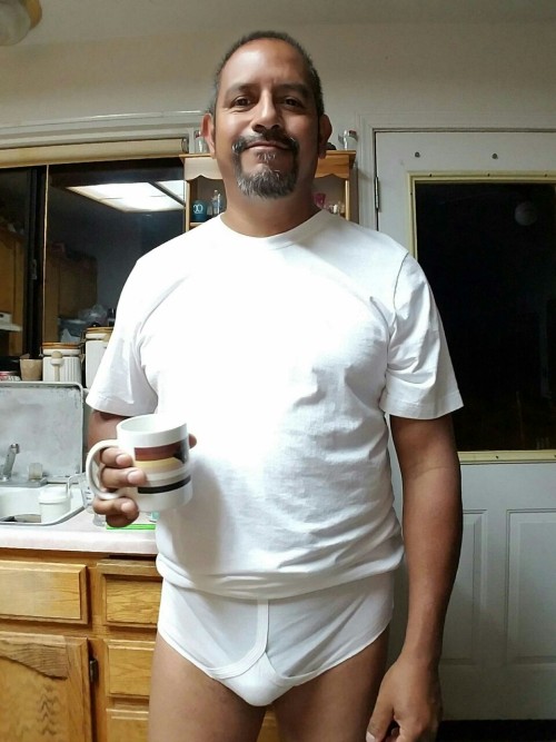 briefsbriefs:  …getting ready for work wearing my Jockey briefs and t-shirt today…