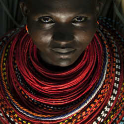 theveryedgeoftheworld:  Rendille woman with beaded necklaces - Kenya by Eric Lafforgue on Flickr. 
