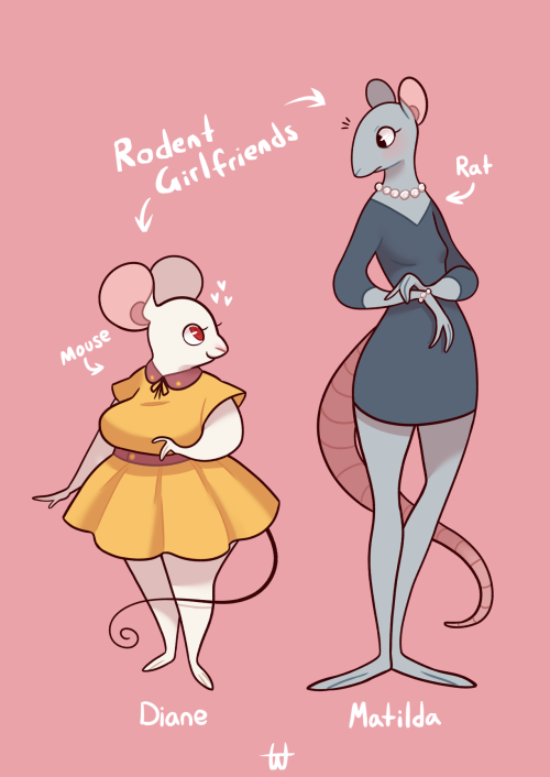 marshmallowmaurice:Rodent girlfriends on their first date.