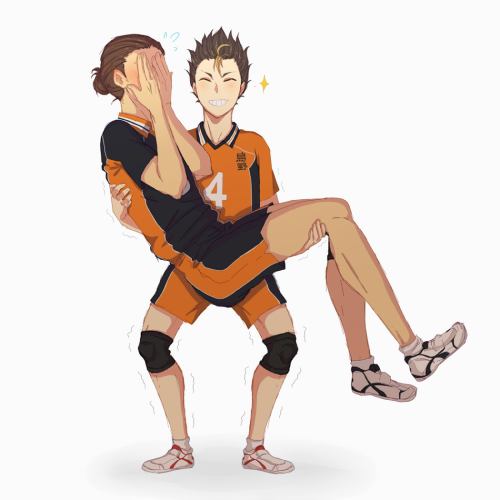nihui-223art:Trying to carry your tall teammate ᕦ(ò_óˇ)ᕤ
