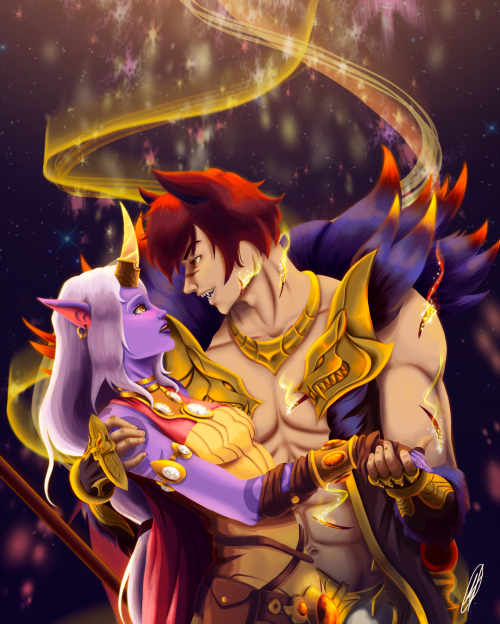 Hi! Good night! I&rsquo;m here with this fanart of Soraka and Sett, I know this isn&rsquo;t 