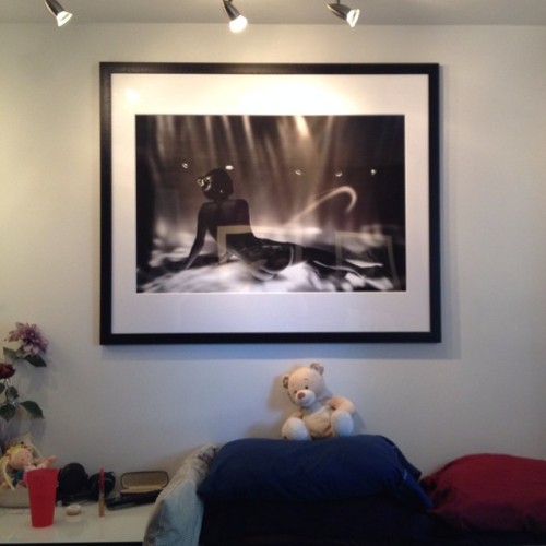 New addition to the bedroom. It’s a bit big, but I like it. 😳😁😍
