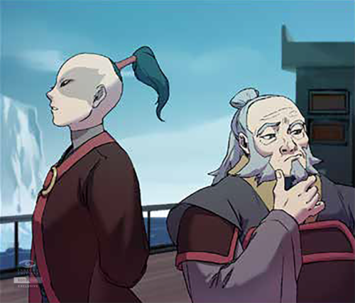 kkachi95:korranews:Zuko and Iroh through the years, from Avatar The Last Airbender: Legacy of the Fi