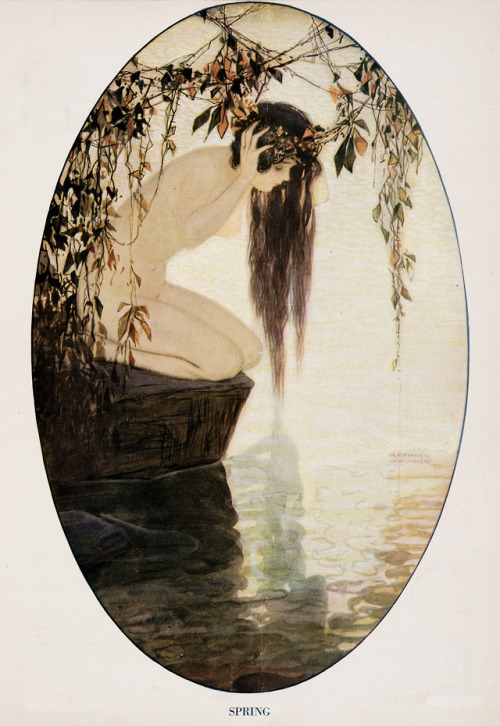 Raphaël Kirchner (1876-1917), ‘Spring’, “Puck Magazine”, 1916Source