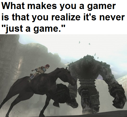 cryaotic:  venvierra:  heroofhighschool:  firstworldotakuproblems:  For the longest thing I’ve ever posted, I decided to give my two-cents on what makes one a gamer.  Preach the truth  damn right  Unless it’s Lucius. 