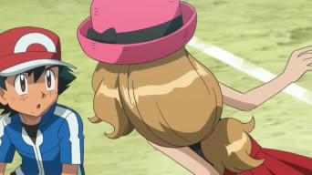 Serena: So did you remember me?Ash: Of Course!Serena: You do?Ash: You are the girl who brought my ba