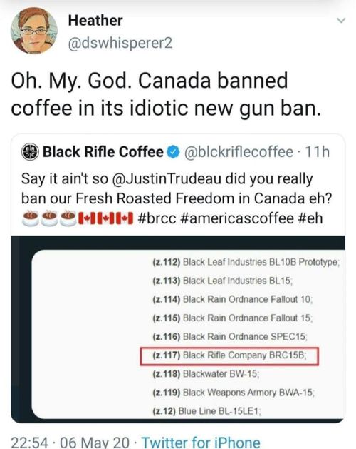 red-faced-wolf: LMFAO    They should fire that idiot and repeal the law&hellip; Canadians are losing their minds 