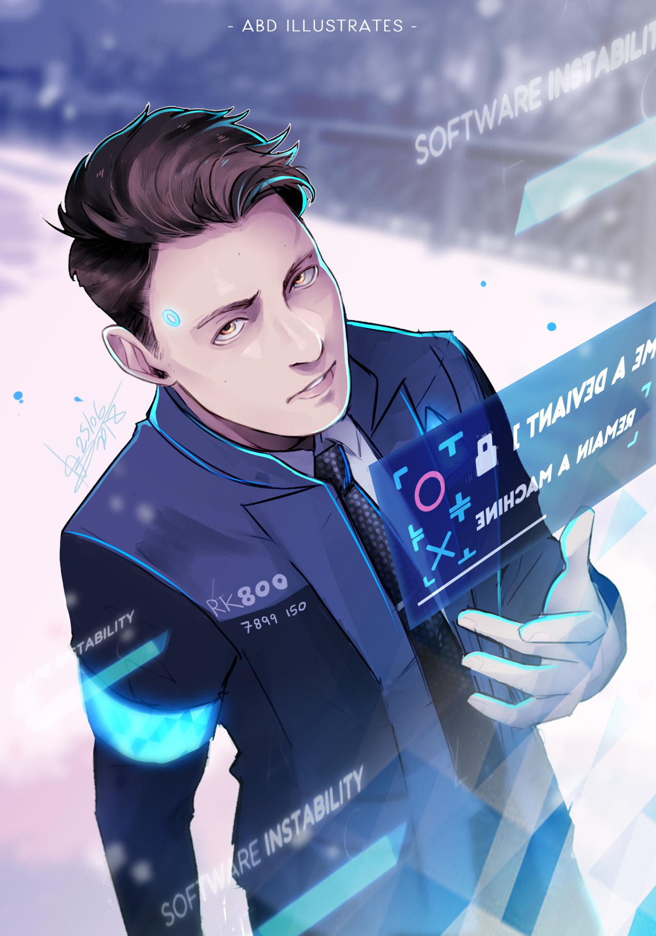 Detroit: Become Human - My Name is Connor, an art print by Jet