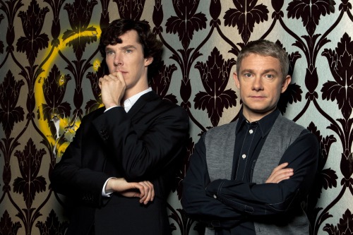 nixxie-fic: BBC Sherlock - Sherlock &amp; John &amp; Smiley Wallpaper Promo Pictures - I&rs