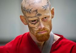 planteish:  ovwxlf:  igotthejuicenow:  No lie I wouldn’t even look at this nigga in prison.  Bruh look like the soul collector  THIRD EYE TATTOO IS BANGIN DAWG