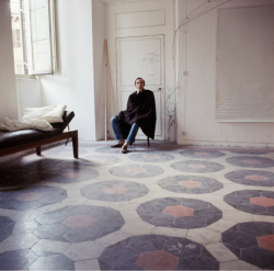 kvetchlandia:  Horst P Horst     Painter Cy Twombly in His Home, Rome     1966  “I swear if I had to do this over again, I would just do the paintings and never show them.” Cy Twombly 