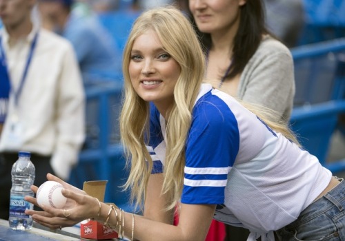 Elsa Hosk reppin’ the Toronto Blue Jays