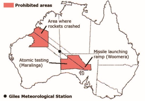 Australian “Prohibited Areas” in the 1950’s.