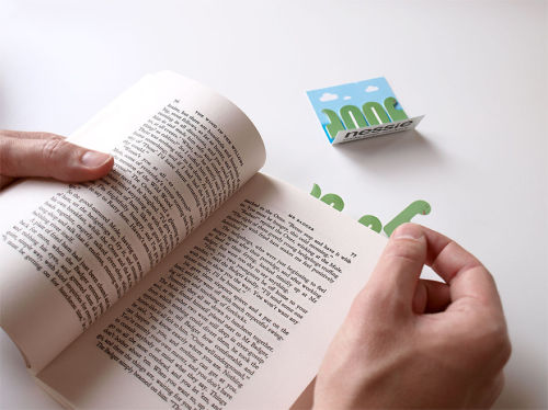theyuniversity: boredpanda: Tiny Paper Bookmarks Let You Grow Charming Miniature Worlds In Your Book