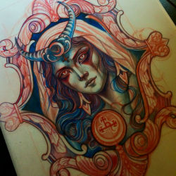 thievinggenius:  Done by Lynn Akura. http://instagram.com/lynnakura