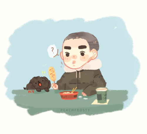 peachfrosty: kyungsoo won’t buy cheese corndogs anymore if this keeps happening lol 