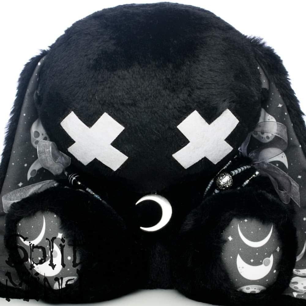 goth bunny split mind plush