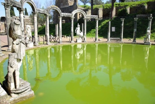 arthistoryfeed:Ancient ruins of Villa Adriana ( The Hadrian’s Villa ), Canopo, #Tivoli, Italy. https