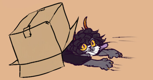 ldefix:  Karkat doesn’t like publicly showing his affection, so he finds ways around it 