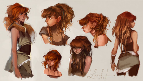So happy to finally be able to share this! It’s some early concept art of Aloy, the lead chara