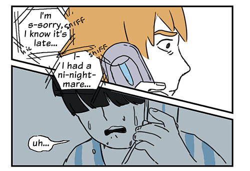 valvocea:  Based on dysthymicgenos‘s headcanon here.After this, Reigen always keeps his ringtone on at night.
