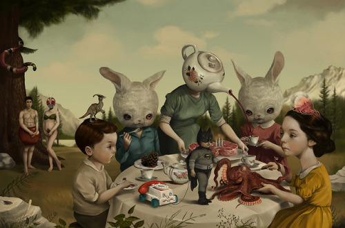 ex0skeletal:  (via The Unsettling Dreamy Paintings of Roby Dwi Antono | Hi-Fructose Magazine) 