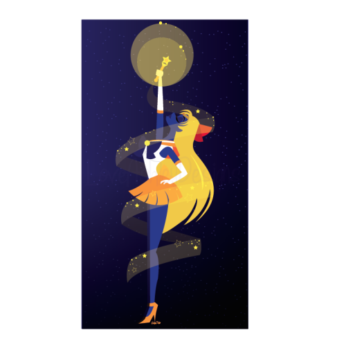 loveashleydesigns: Here’s my Sailor Venus illustration! Mercury is up next! For commissions: L