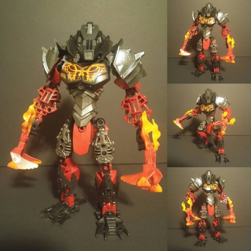 Introducing Magmor, the volcanic Toa of Earth. This Toa was designed using my good friend @arcslayer