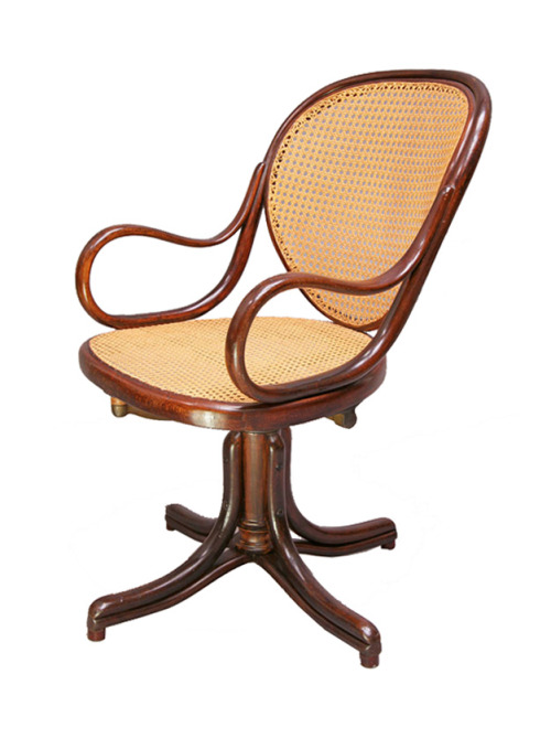 Thonet Big Swivel Chair, Großer Drehfauteuil, 1900. Gebr. Thonet GmbH. Via Herr Auktionen