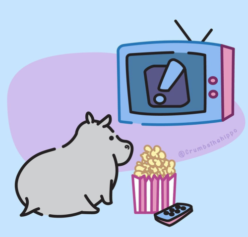 whatsdifferentincanada:Crumbs is a house hippo that lives somewhere in your house, likes to make nes