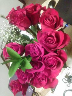 My birthday roses from Nick :)