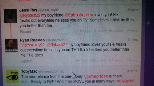 rybackruleswwe:  //This is true <3 Made my day already.  Seems like the big guy isn’t freaked out that guys like him too! XD