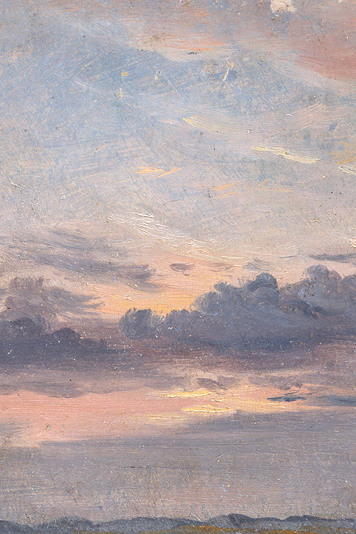 sollertias:A Cloud Study, Sunset by John Constable, c. 1821 (detail)