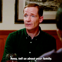 rosaamy:  winged-mammal:  #she and ron swanson would have such a great time with each other#doing nothing and talking about nothing (via hatikarat)  #I KNOW #i want a b99/parks crossover and i want it now #gina somehow inviting herself to treat yo self
