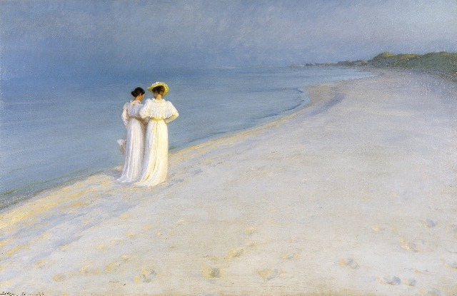 latenightpersonality: Summer Evening on Skagen’s South Beach, Anna Ancher and Marie