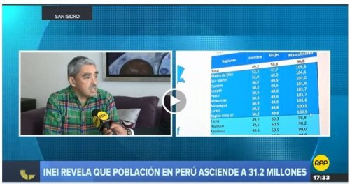  Exjefe del INEI: cifras del censo 2017 son erradas y harán tomar malas decisiones al GobiernoFari