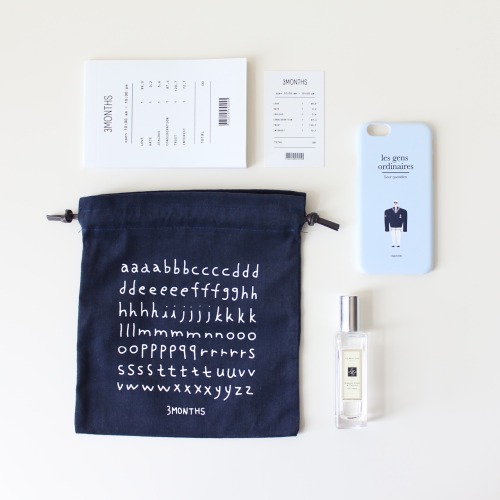 A to Z pouch, Phonecase, receipt note. - http://www.3months.co.kr